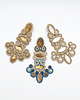 kolczyki soutache Bardzo duże złote kolczyki - barokowe złoto 2