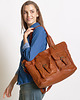 torby na ramię Torba skórzana shopper XL na ramię MARCO MAZZINI brąz camel 3