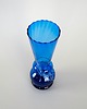 wazony Wazon szklany niebieski, duński design, lata 60, produkcja: Dania 5