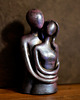 figurki i rzeźby Rzeźba z gipsu, Zakochani, fiolet niebieski, wys. 11,3 cm 4