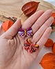magnesy Fioletowy boho motyl, różowy magnes, dekoracje w stylu rustykalnym 1