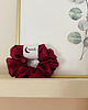 gumki do włosów Satynowa gumka do włosów scrunchie Bordo RÓŻNE MODELE 4