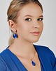 kolczyki szklane Kolczyki krople z perłowym blaskiem Parla e14/25 1