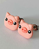 kolczyki z masy plastycznej Kolczyki Świnki 1