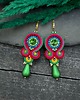 kolczyki soutache Kolczyki sutasz kolorowe barwne energetyczne Florina z łezką 2
