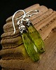 kolczyki wire wrapping Kolczyki Bali Bali - Kwarc Green Srebro 2