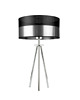 lampy stołowe Czarno-złota lampa stołowa na trójnogu ALTA GLAM w stylu glamour 4