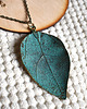 wisiory Patynowy Liść - Wisiorek, Naszyjnik, Zawieszka 2