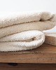 akcesoria dla niej Lniany ręcznik frotte  creamy white 1