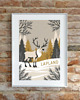 plakaty PLAKAT Laponia skandynawski renifer Finlandia 4