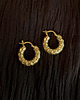 kolczyki pozłacane Kolekcja 70's vibe - kolczyki pozłacane Anemone Checker - Hoops 1