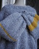 swetry damskie  Sweter Fluffy grey&curry 1