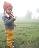 szaliki dziecięce Bawełniany szalik w bordowe paski 1