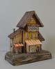 figurki i rzeźby Ręcznie robiony drewniany domek dekoracyjny, oryginalna ozdoba do domu 2