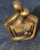 figurki i rzeźby Rzeźba z gipsu, Para Zakochanych, miodowe złoto, wys. 11,7 cm 4