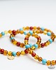 bransoletki z kamieni naturalnych Bransoletka personalizowana z bursztynu, turkusu, koral 3