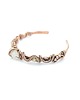 bransoletki wire wrapping Miedziana bransoleta mankietowa z cytrynem 3