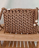 torby na ramię Torebka z grubego sznurka Pillow Bag  - karmel 1