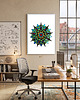 grafiki i ilustracje 53. MANDALA NA OSTRO - szmaragdowa - rysunek, plakat. 5