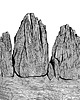 grafiki i ilustracje Dolomity / Tre Cime / Góry / Grafika 1
