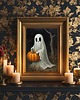 grafiki i ilustracje PLAKAT dekoracja Halloween duch dyniami 3