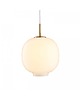lampy wiszące Lampa Wisząca Lampa Szklana Palla Biała 35 cm 2