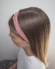 opaski do włosów Lniana opaska warkocz do włosów Dusty Pink 4