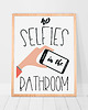 plakaty No Selfies - Zabawny Plakat na ścianę - A4 1