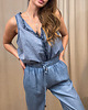 spodnie materiałowe damskie Spodnie Denim scuri 1