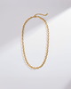 złote naszyjniki Złoty naszyjnik z drobnymi młotkowanymi ogniwami ze stali chirurgicznej premi 4