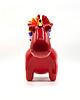 figurki i rzeźby Jednorożec tęczowy pride ceramiczny czerwony 3