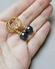 kolczyki pozłacane Pearls /navy blue / vol. 6 - kolczyki pozłacane /12.01.26/ 3
