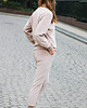 komplety damskie Dres damski,bluza,spodnie,beżowy welur 2