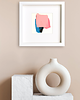 obrazy Obraz abstrakcja w ramce 27x27. Ice cream 3
