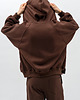 bluzy męskie Bluza z kapturem na zamek ,,BERET" czekolada 1
