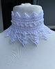 chokery Koronkowy biały choker 3