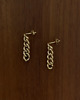 kolczyki pozłacane Kolczyki pozłacane łańcuszek Vanes Earrings 1