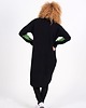 bluza bez kaptura damska Długa ciepła bawełniana bluza z kieszenią , wejściem na kciuki 3