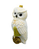 ozdoby choinkowe Bombka choinkowa: Sowa z księgą: biała 1