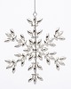 dekoracje świąteczne Ozdoba - zawieszka 2 szt. śnieżynki srebrne 2 szt. FIOCCO DI NEVE 3