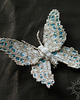 broszki Zimowy motyl, broszka, beading 2