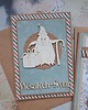 kartki scrapbooking Zestaw dwóch kartek bożonarodzeniowych 1