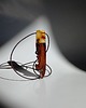 kolczyki drewniane Zamówienie spec. - drewniane kolczyki i wisiorek z bursztynem 4