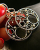 kolczyki z kamieniami Kolczyki Koła Wire Wrapping 1