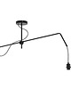 lampy wiszące Złota lampa sufitowa z regulowanym ramieniem do salonu OVIEDO MIRROR 7