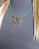 naszyjniki - inne Motyl uosabienie beztroski radości przemian w uroczym naszyjniku handmade GIFT 2