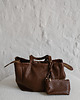 plecaki Footloose bez frędzli - skórzana torebka szoperka - brąz klasyczny 8