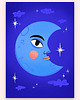 obrazy i plakaty do pokoju dziecięcego Plakat Księżyc - Luna 1