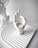 świeczniki i świece Świecznik tealight - dłoń white 1