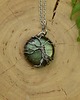 wisiory Wisiorek zielony labradoryt drzewo życia wire wrapping 5